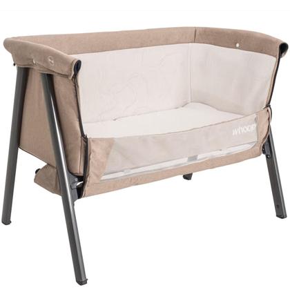 Imagem de Berço Lado a Lado Lazy Kiddo Whoop Capuccino