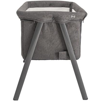 Imagem de Berço Lado a Lado Lazy Whoop Kiddo Grafite com Tela e Bolsa