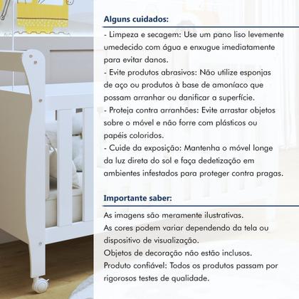 Imagem de Berço Mini Cama 100% MDF com Colchão Slim