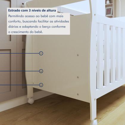Imagem de Berço Mini Cama 100% MDF com Colchão Slim