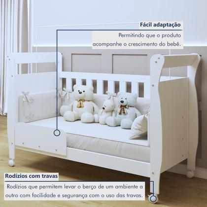 Imagem de Berço Mini Cama 100% MDF com Colchão Slim