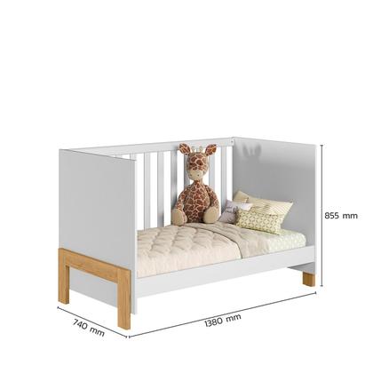 Imagem de Berço Mini Cama 2 Em 1 C/ Colchão Quarto Infantil Bebê Fantasia 4300