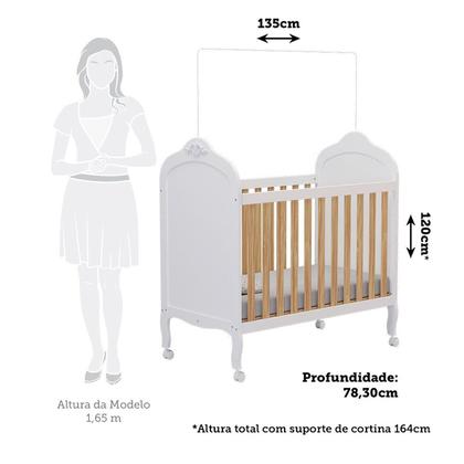 Imagem de Berço Mini Cama 3 em 1 100% Mdf Maya Espresso Móveis