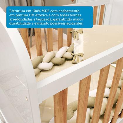 Imagem de Berço Mini Cama 3 em 1 100% Mdf Maya Espresso Móveis