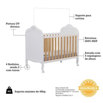 Imagem de Berço Mini Cama 3 em 1 100% Mdf Maya Espresso Móveis