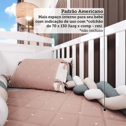 Imagem de Berço Mini Cama 3 em 1 Americano 100% MDF Cocada