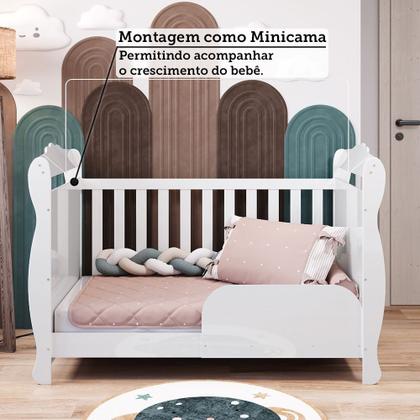Imagem de Berço Mini Cama 3 em 1 Americano 100% MDF Cocada