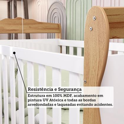 Imagem de Berço Mini Cama 3 em 1 Americano 100% Mdf Cocada