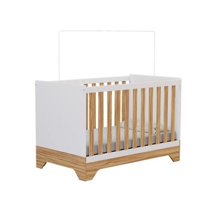Imagem de Berço Mini Cama 3 em 1 Americano 100% Mdf Liam Retrô Espresso Móveis