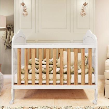 Imagem de Berço Mini Cama 3 em 1 com Capitonê 100% Mdf Maya Espresso Móveis