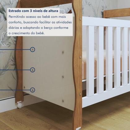 Imagem de Berço Mini Cama 3 em 1 Soninho 100% MDF Amadeirado