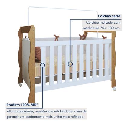 Imagem de Berço Mini Cama 3 em 1 Soninho 100% MDF