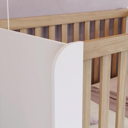 Imagem de Berço Mini Cama Aconchego Branco/Jequitibá - Henn