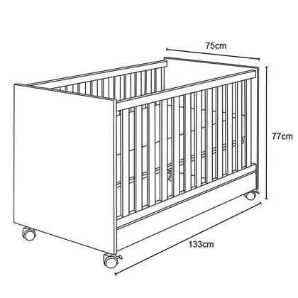 Imagem de Berço Mini Cama Americano Doce Sonho 1344 Branco 2v - Qmovi