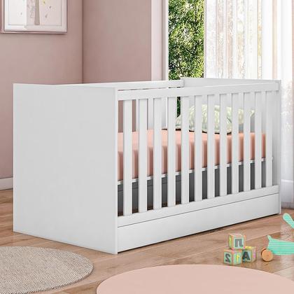 Imagem de Berço Mini Cama Doce Sonho Branco com Colchão Supreme - Qmovi