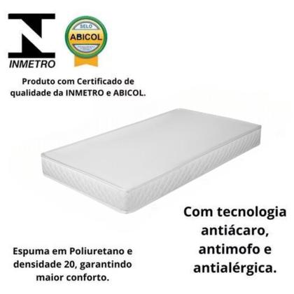 Imagem de Berço Mini Cama Grade Proteção Suporte Mosquiteiro Colchão