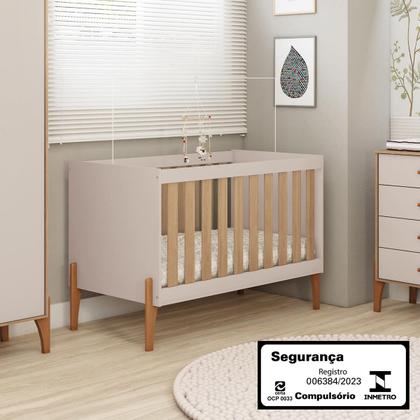 Imagem de Berço Mini Cama Iris com Suporte Para Mosqueteiro