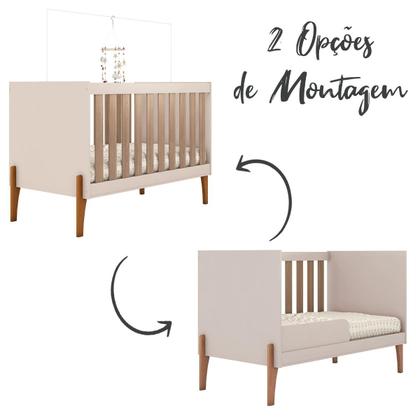 Imagem de Berço Mini Cama Iris com Suporte Para Mosqueteiro