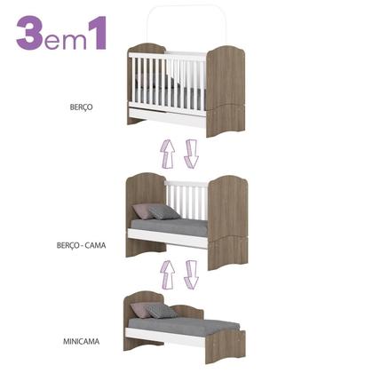 Imagem de Berço Mini Cama Lápis de Cor Espresso Móveis