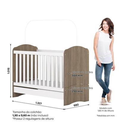 Imagem de Berço Mini Cama Lápis de Cor Espresso Móveis