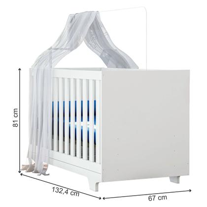 Imagem de Berço Mini Cama Life 100% Mdf com Colchão Branco - Tigus