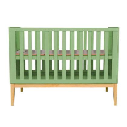 Berço Minicama Amor Perfeito I Verde e Pinus - Divicar Imagem de Berço Minicama Amor Perfeito I Verde e Pinus