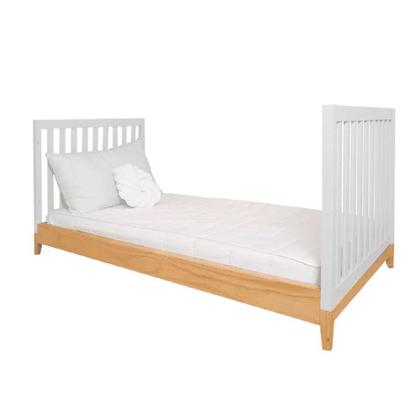 Berço Minicama Amor Perfeito II Branco e Pinus - Divicar Imagem de Berço Minicama Amor Perfeito II Branco e Pinus