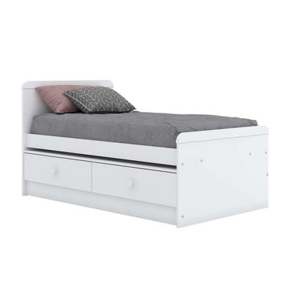 Berço Minicama Aquarela Flex Branco e Cristal - Henn Imagem de Berço Minicama Aquarela Flex Branco e Cristal