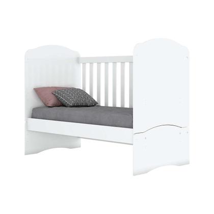 Berço Minicama Bala de Menta Branco - Henn Imagem de Berço Minicama Bala de Menta Branco