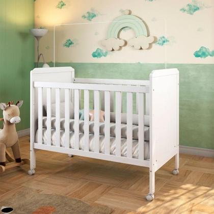 Imagem de Berço Minicama Cloe com Colchão Juvenil D20 (12x148x68) Branco
