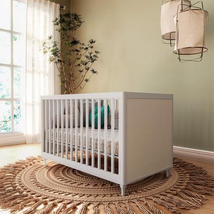 Berço Minicama com Tela Fofura Branco - Modern Imagem de Berço Minicama com Tela Fofura Branco