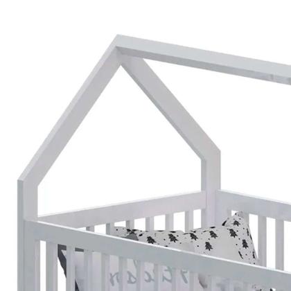 Berço Minicama Montessoriano Wood Branco - Divicar Imagem de Berço Minicama Montessoriano Wood Branco