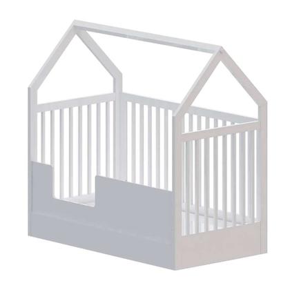 Berço Minicama Montessoriano Wood Branco - Divicar Imagem de Berço Minicama Montessoriano Wood Branco