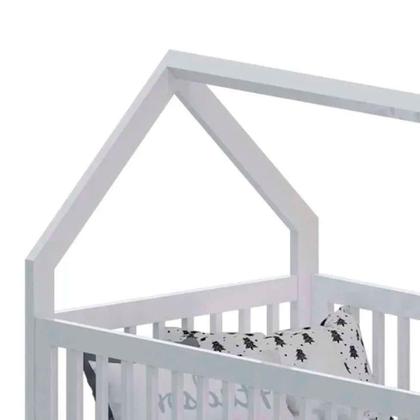 Imagem de Berço Minicama Montessoriano Wood com Colchão Guldi Baby D20 (10x70x130) Branco