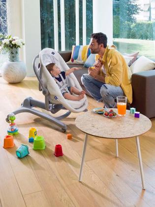 Imagem de Berço Moisés Portátil Baby Hug 4 In 1 Air Stone Chicco Cinza