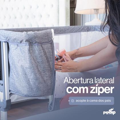 Imagem de Berço Moises Portatil Com Função Balanço e Mosquiteiro Infantil Pipdip