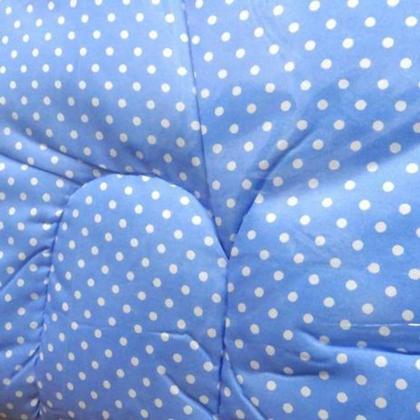 Imagem de Berço Mosquiteiro Tenda Portátil Cama Colchão Azul - Pais & Filhos