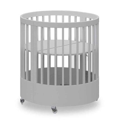 Berço Multifuncional com Colchão Wave Cinza e Branco - Divicar Imagem de Berço Multifuncional com Colchão Wave Cinza e Branco