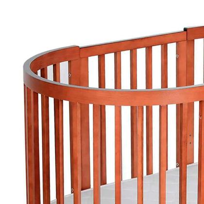 Imagem de Berço Multifuncional com Colchão Wave Mel e Branco