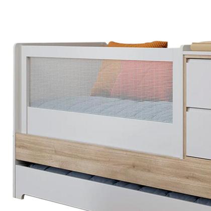 Imagem de Berço Multifuncional Sol e Mar Branco e Carvalho Treviso