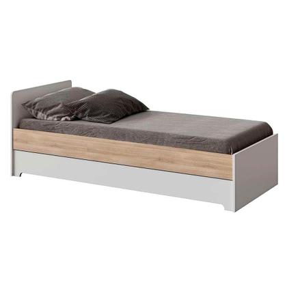 Imagem de Berço Multifuncional Sol e Mar com Colchão Guldi Baby D20 (10x70x130) Branco e Carvalho Treviso