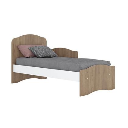 Imagem de Berço Nacional Bala de Menta Rústico Branco com Colchão Ortobom  Henn