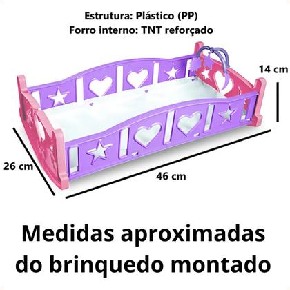 Imagem de Berço para boneca bercinho baby brinquemix cor sortido ref. 1035