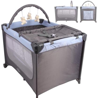 Imagem de Berço Portátil Joly Baby Style 2 Níveis de Altura Compacto Chiqueirinho Com Trocador