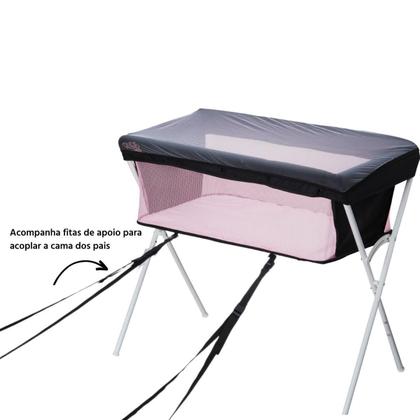 Imagem de Berço Portátil Maxi Baby Co-Leito até 9kg Snuggle Rosa