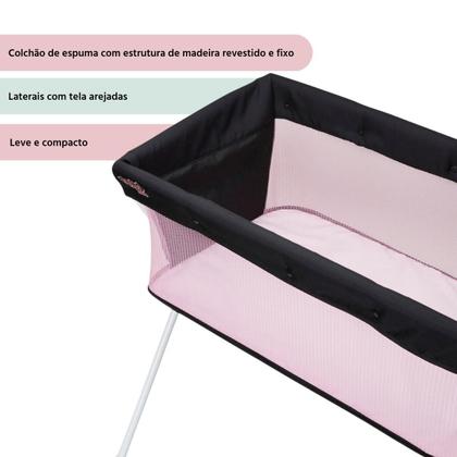 Imagem de Berço Portátil Maxi Baby Co-Leito até 9kg Snuggle Rosa