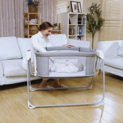 Imagem de Berço Techno Bluetooth Cinza Escuro Mastela