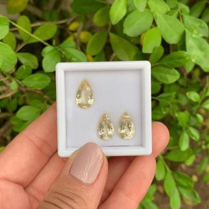 Imagem de Berilo Amarelo Gota SET 7,18ct