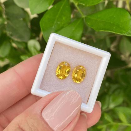 Imagem de Berilo Amarelo Oval Par 2,10ct