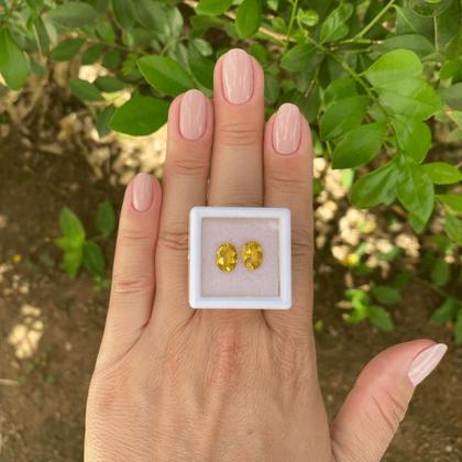 Imagem de Berilo Amarelo Oval Par 2,10ct